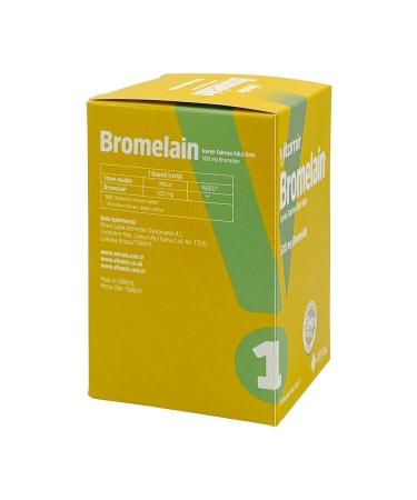 Abay Vitamin Bromelain Containing Supplementary Food 60 Capsules - Buy Online on GoSupps.com