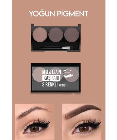 MUJGAN Romantic Flower 3-Pack Eyebrow Shadow 01 - Buy Online on GoSupps.com
