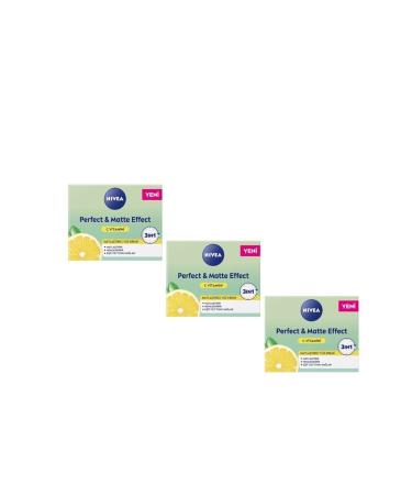 NIVEA Perfect & Matte Vitamin C Face Care Cream 50 ml X 3 Pieces
