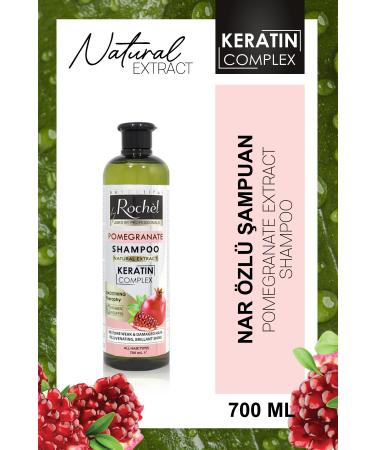 Rochel Keratin and Natural Extract Pomegranate Paraben-Free Shampoo (700ML)