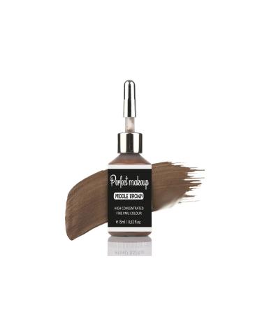 Perfect Makeup Permanent Makeup Dye - Middle Brown 15ml