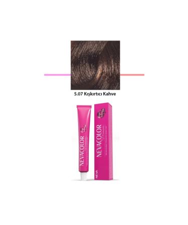 Nevacolor Premium Premium 5.07 Provocative Coffee - Permanent Cream Hair Dye 2 X 50 g Tube