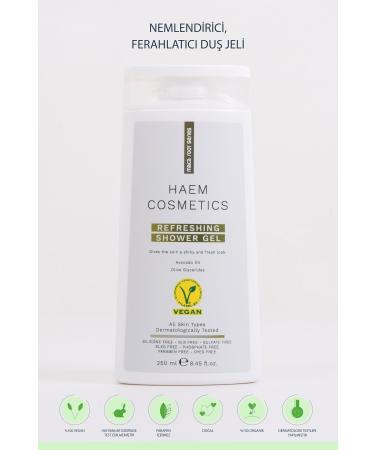 Haem Cosmetics Vegan Moisturizing Nourishing Refreshing and Revitalizing Organic Shower Gel 250 ml