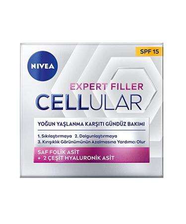 NIVEA Cellular Expert Filler Intensive Anti-Aging Day Care Face Cream 50 Ml Hyaluronic Acid V