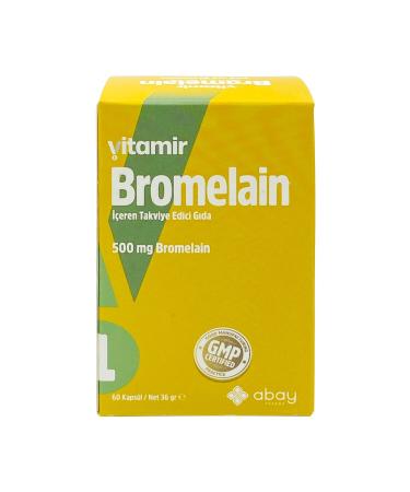 Abay Vitamin Bromelain Containing Supplementary Food 60 Capsules