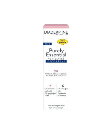 Diadermine Purely Essential Regenerating Night Cream 40 Ml