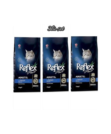 Reflex plus salmon adult cat food 1.5 kg 3 piece set