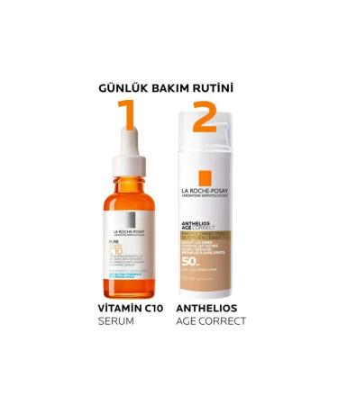 La Roche Posay Anthelios Age Correct SPF50+ Anti-Wrinkle Tinted Sunscreen CC Cream - Carest Cosmetic - Buy Online on GoSupps.com