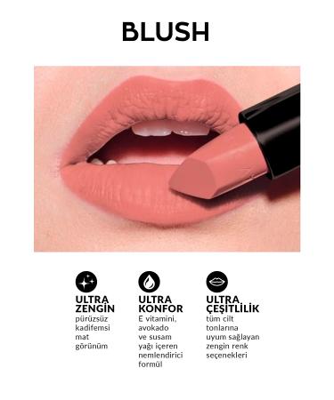 Avon Nude Suede Matte Lipstick + Black Eyeliner + Blush Matte Lipstick + Lovider Pocket Mirror - Buy Online on GoSupps.com