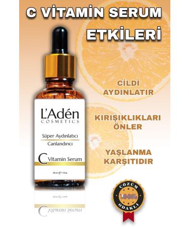Say Goodbye to Wrinkles and Blemishes with L'Aden Cosmetics Illuminating C Serum. - Buy Online on GoSupps.com