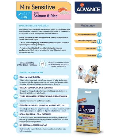 Advance Dog Food Small Breeds (1-10kg) Sensitive 3 Kg - Buy Online on GoSupps.com