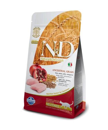 N & D Low Grain Chicken and Pomegranate Sterilized Cat Food 5 kg