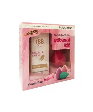 Diadermine Beauty Cream Bb Medium Tone 50 Ml Makeup Sponge