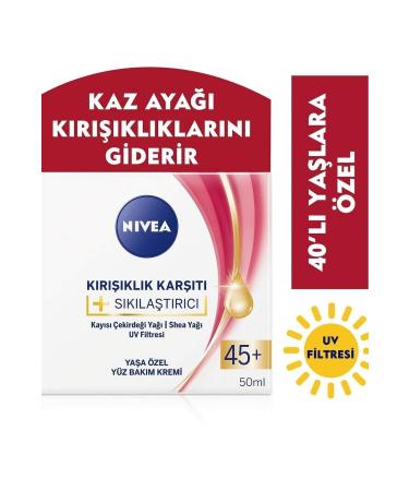 NIVEA Larin Anti-Wrinkle + Firming Face Care Cream for 45+ Ages 50 Ml