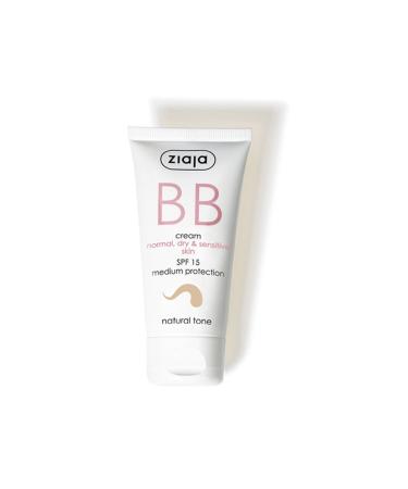 Ziaja Bb Cream For Normal Dry And Sensitive Skin Spf15 Natural Tone 50 Ml