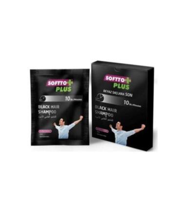 Softto Plus Hair Blackening White Concealer Black Hair Shampoo 25 ml