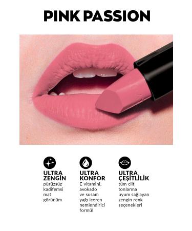 Avon Marvellous Mocha Matte Lipstick + Black Eyeliner + Pink Passion Matte Lipstick + Lovider Pocket Mirror - Buy Online on GoSupps.com