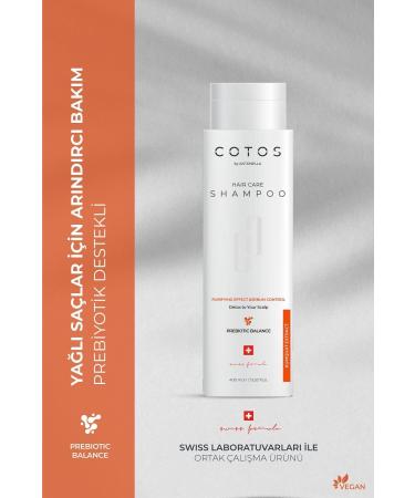 COTOS Purifying Effect & Sebum Control Hair Care Shampoo (ANTI-GREASING-VEGAN)