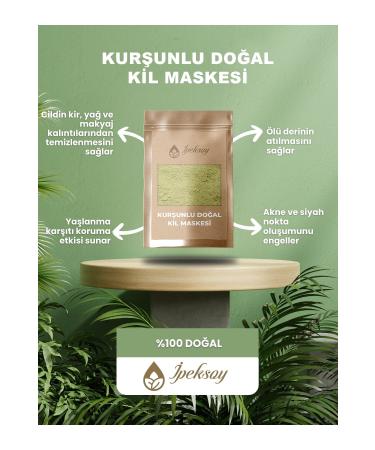  PEKSOY Lead Natural Clay Mask 200 gr - Buy Online on GoSupps.com