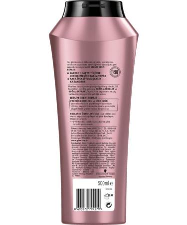 Gliss Serum Deep Repair Repairing Shampoo - With Protein Complex and Indian Fig 500 ml X 3 Pcs - Buy Online on GoSupps.com