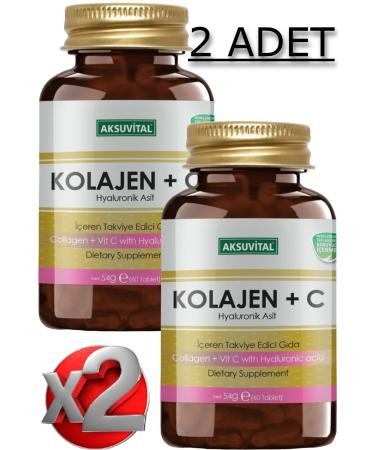 Aksu Vital 2 Collagen + Vitamin C & Hyaluronic Acid 60 Tablets