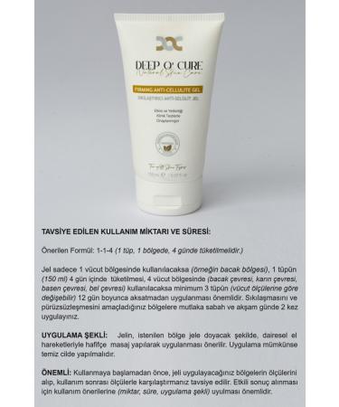 DEEP O' CURE Firming Anti-Cellulite Gel 150 ml - Buy Online on GoSupps.com