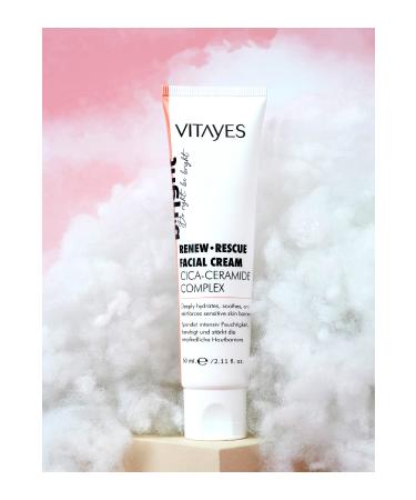 VITAYES Cica Ceramide Tiger Grass Intensive Repair Moisturizing Soothing Anti-Redness Face Cream 60 ml - Buy Online on GoSupps.com
