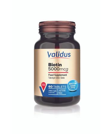 Validus Biotin 5000 Mcg 60 Tablets