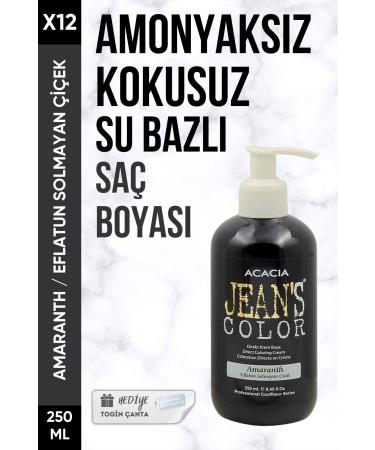 Acacia Ammonia-Free Violet Everlasting Flower Color Hair Dye 250 Ml X12 Pieces + Togin Bag Gift