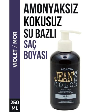 jeans color Ammonia Free Purple Color Hair Dye 250 Ml Odorless Water Based Violet Hair Dye
