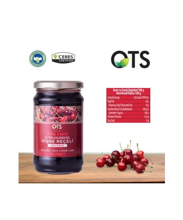 OTS Organic Cherry Jam 360 G. - Buy Online on GoSupps.com