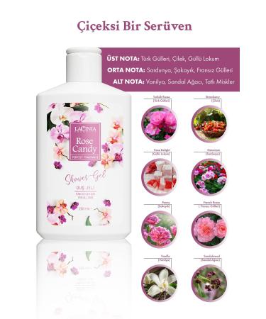 Lacinia SHOWER GEL - ROSE CANDY 250 ml - Buy Online on GoSupps.com