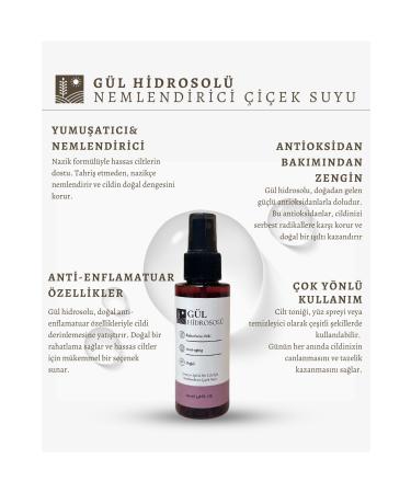 NATUROVA Rose Water Brightening Pore Tightening Hydrosol 100% Natural and Pure 100 ml - Buy Online on GoSupps.com