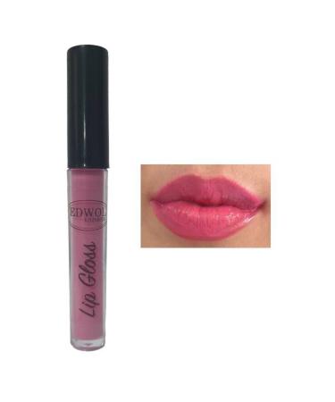 EDWOL Make Up Liquid Shining Plumping Glossy Lips Gloss Pink Lipstick - Buy Online on GoSupps.com