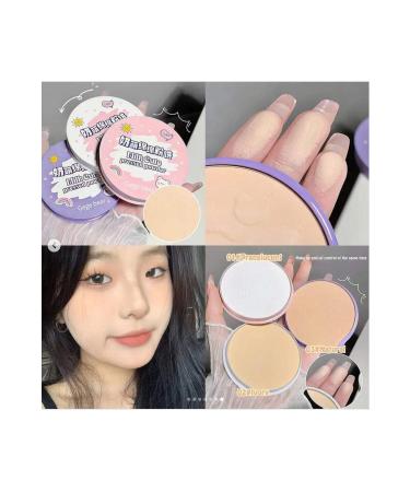 Gege Bear Milk Cute pressed powder Waterproof Concealer Powder- 03 Natural anti-oily face powder - Buy Online on GoSupps.com