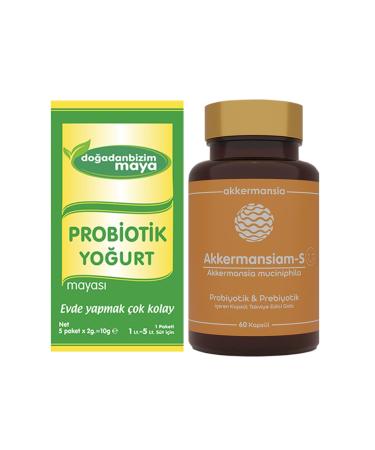 Akkermansiam-S Akkermansia Muciniphila 60 Capsules + Our Probiotic Yogurt Starter from Nature