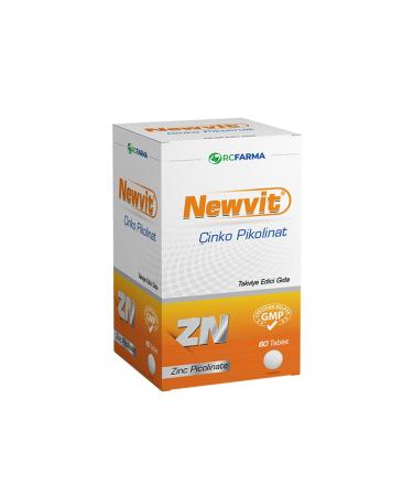 Newvit Zinc Picolinate 60 Tablets New Packaging