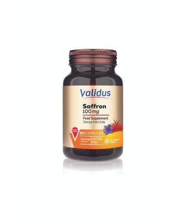 Validus Saffron (2% Saffranal) 100 mg 60 Capsules (Vcaps Plus)