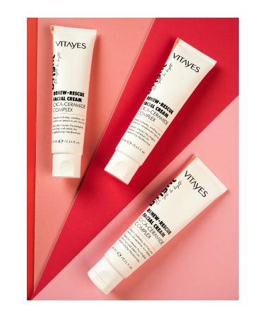 VITAYES Cica Ceramide Tiger Grass Intensive Repair Moisturizing Soothing Anti-Redness Face Cream 60 ml - Buy Online on GoSupps.com