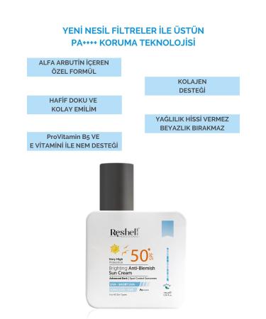 Reshell High Protection Face Sun Cream for Spotless Skin Spf 50 - Buy Online on GoSupps.com