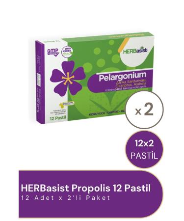 HERBasist Pelargonium 12 Lozenges 2 Pack