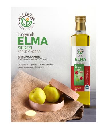 The essence of Anatolia organic production Organic Apple Cider Vinegar (WATERLESS)''250ml'' - Buy Online on GoSupps.com