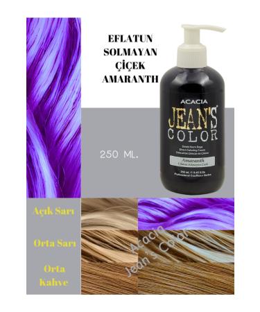 jeans color Ammonia-Free Colored Hair Dye Violet Unfading Flower 250ml. Odorless Water-Based Amaranth Hair Dye
