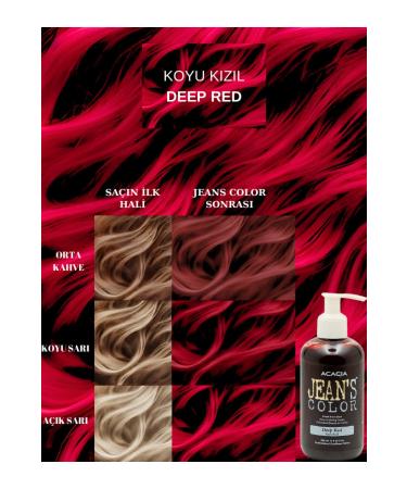 Acacia Jean's Color Dark Red 250ml. Deep Red Ammonia Free Balayage Color Hair Dye - Buy Online on GoSupps.com