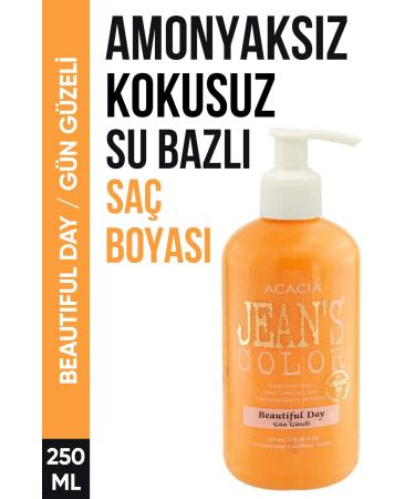 jeans color Ammonia-Free Beautiful Day Hair Dye 250 Ml Odorless Water Based Beautiful Day Hair Dye