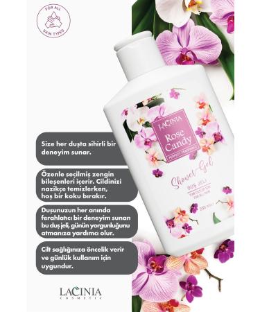 Lacinia SHOWER GEL - ROSE CANDY 250 ml - Buy Online on GoSupps.com