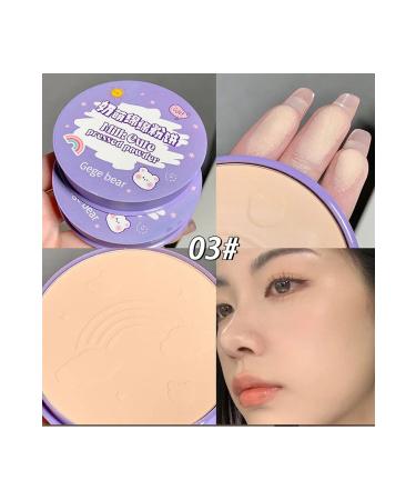 Gege Bear Milk Cute pressed powder Waterproof Concealer Powder- 03 Natural anti-oily face powder - Buy Online on GoSupps.com