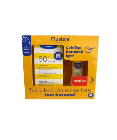 Mustela Spf50+ Very High Protection Factor Sun Lotion 100ml + Hydrabebe Body Lotion 50ml