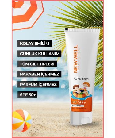 New Well Sunscreen Kids Cream Spf 50+ (50ml) - Buy Online on GoSupps.com