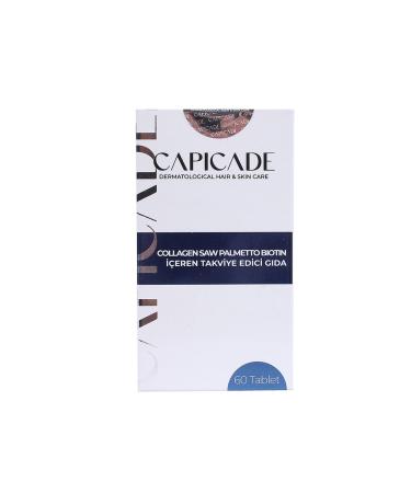 Capicade Collagen Saw Palmetto Biotin Containing Supplementary Food 60 Tablets - Buy Online on GoSupps.com